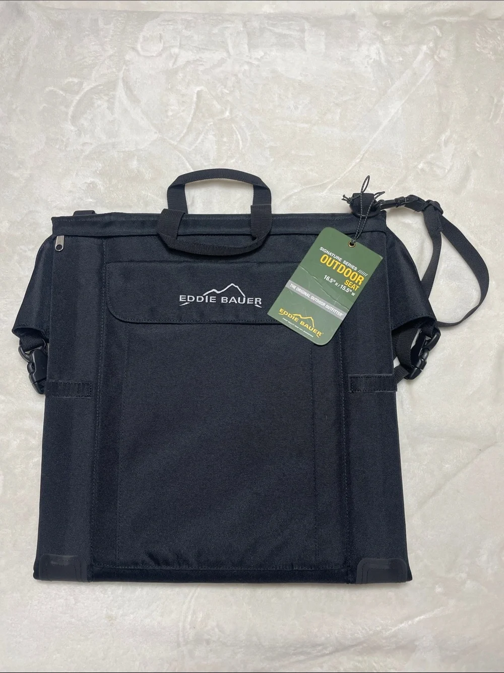 Eddie Bauer Black Foldable Outdoor Seat Messenger Bag